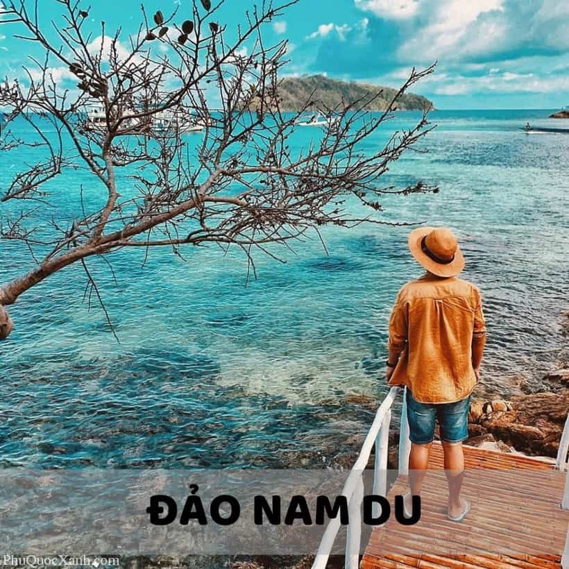 Alt: Bãi biển Nam Du với cát trắng mịn màng và nước biển trong xanh