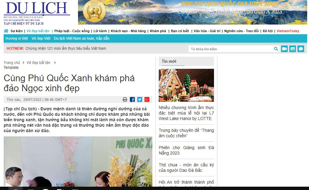CẢNH BÁO Xuất hiện Website giả mạo công ty Phú Quốc Xanh