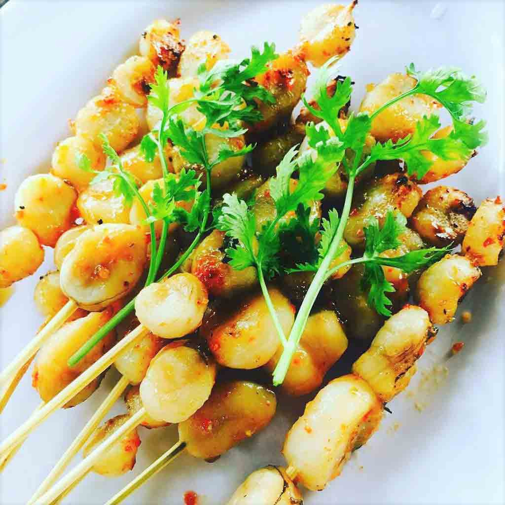 Còi biên mai Phú Quốc nướng muối ớt.